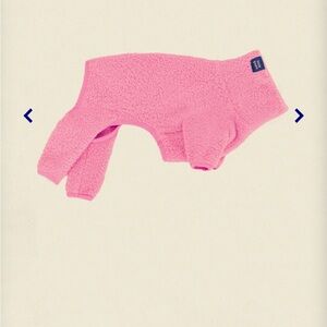 Little beast medium light pink dog onesie, fleece new with tags, medium